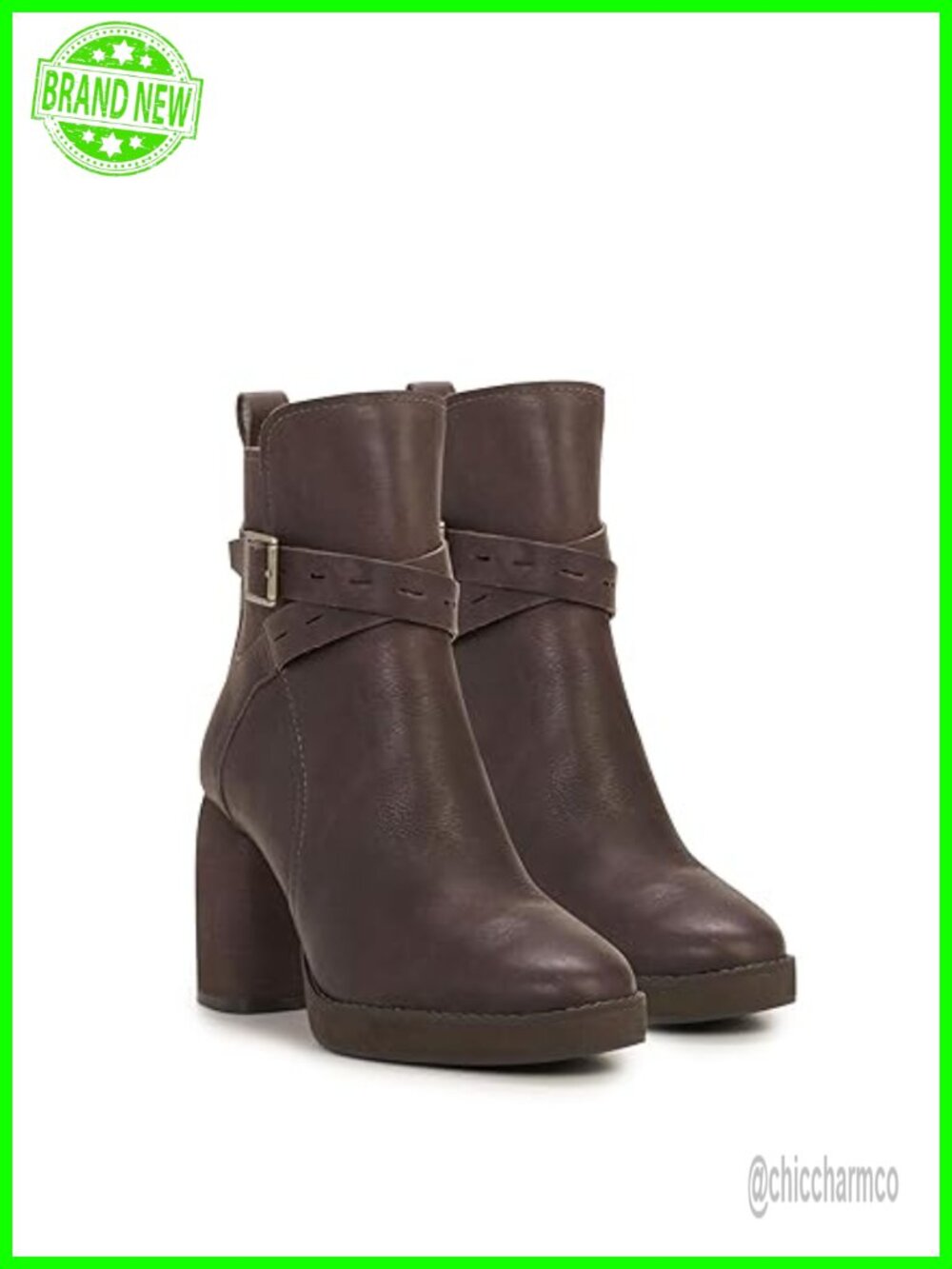 Lucky Brand Natesa Almond Toe Leather Ankle Bootie